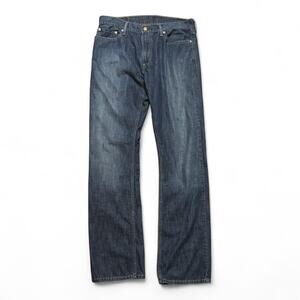 Levi’s Straight Leg Jeans – Mid Blue 2000s Fade Classic Five-Pocket